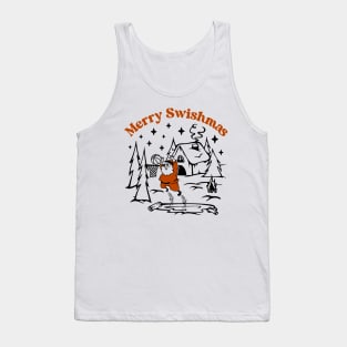 Santa Playing Basketball Tank Top